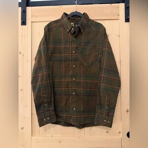 Browning Men's Olive Plaid Shirt Jacket